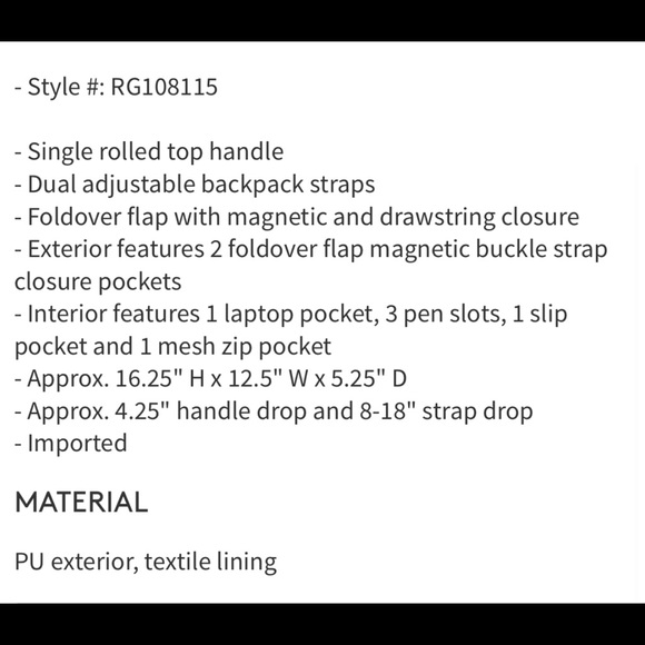 Robert graham backpack - Picture 5 of 5